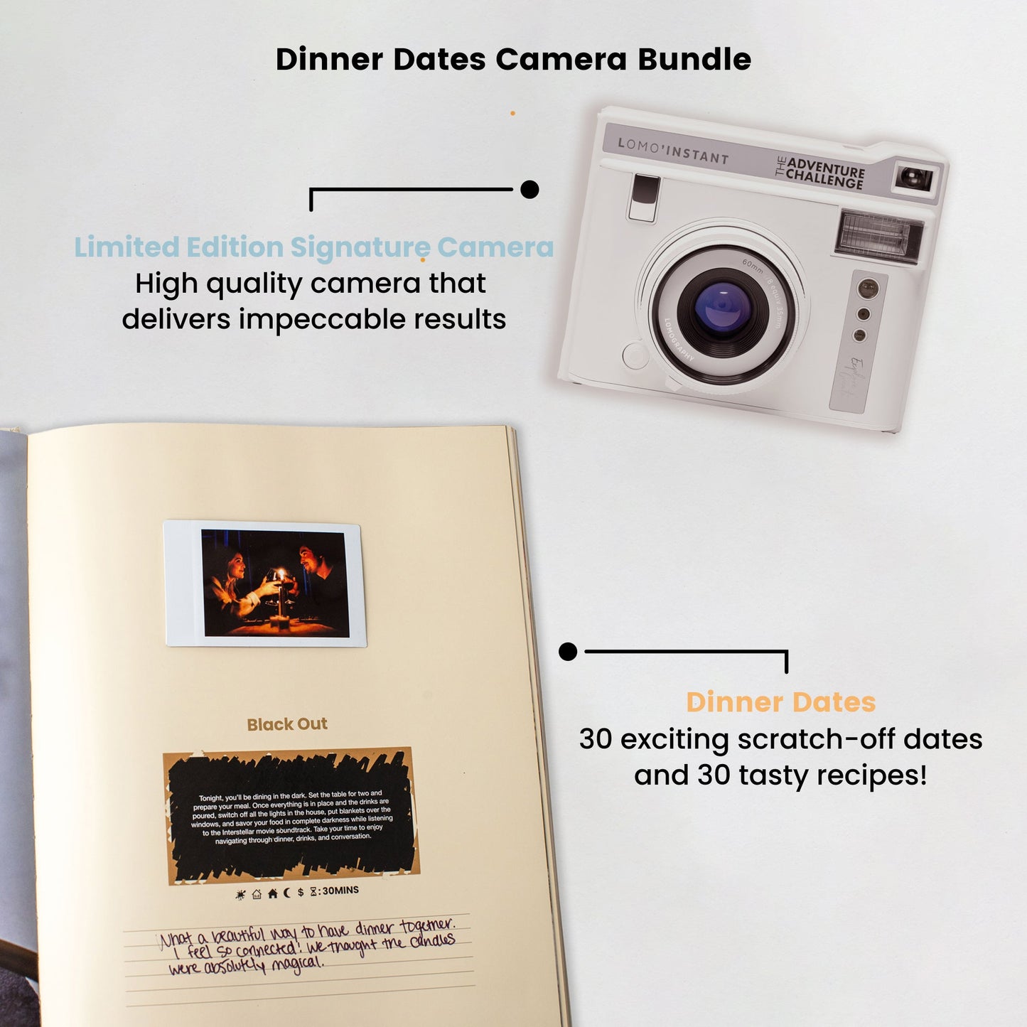 Ensemble d'appareil photo pour rendez-vous amoureux